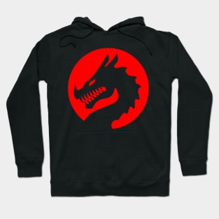 Red Luck Dragon Design, Luck Dragon Gifts Logo Design, Valkyrie War Dragon Hoodie